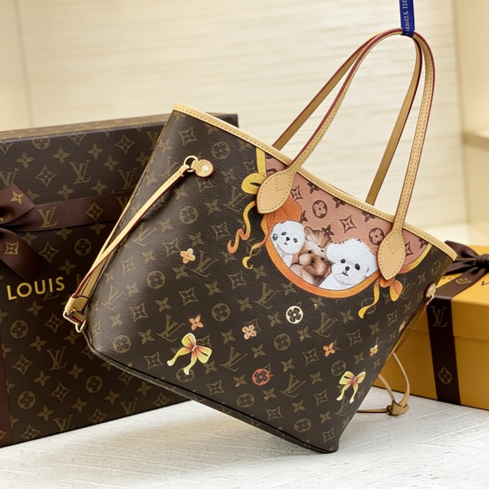 <AUTHENTIC>Louis Vuitton Canvas Tote Bag - Picture 4 of 6